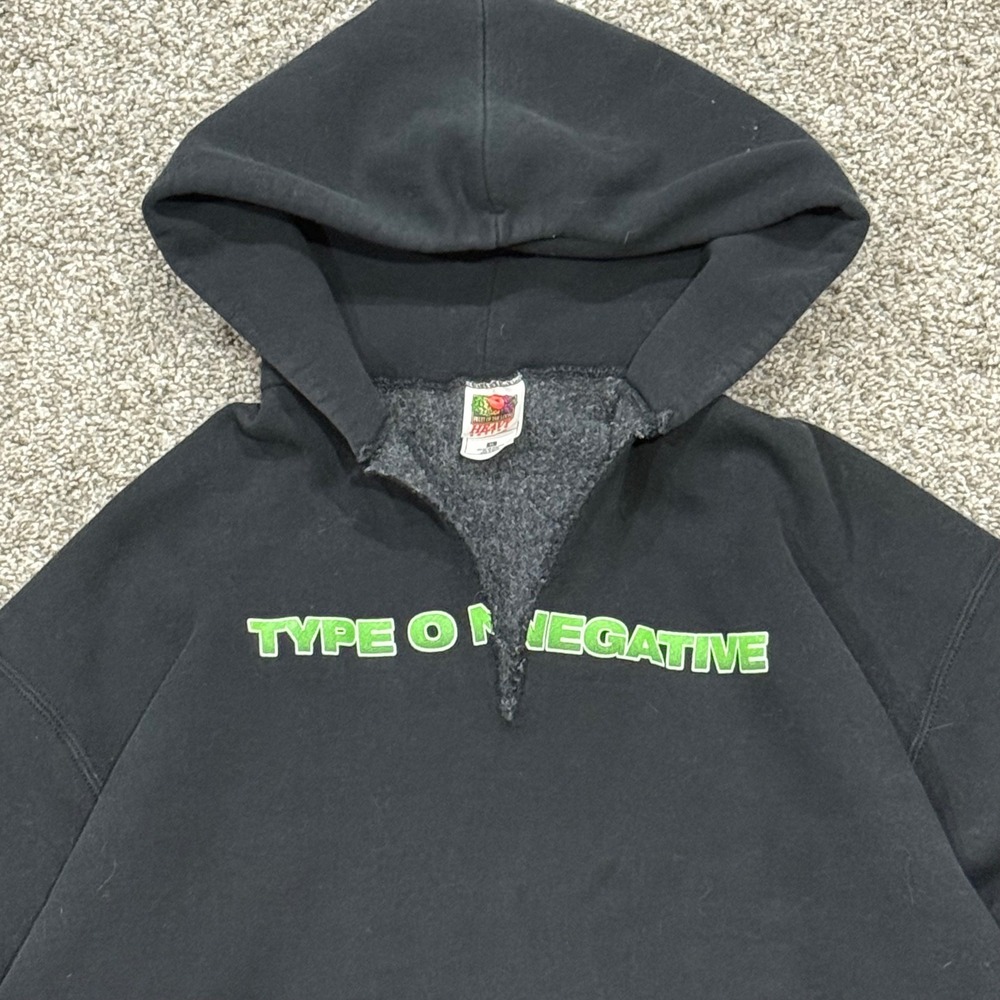 Vintage 1999 Type O Negative Hoodie‎ Brooklyn NY Band Black Mens XL Blue Grape